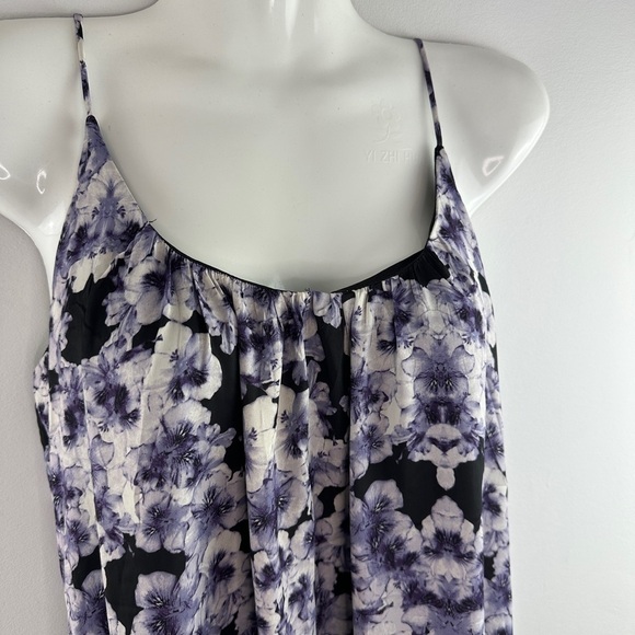 H&M | Floral Polyester Scoop Neck Sleeveless Casual Knee Length Dress sz 6 - Picture 2 of 13